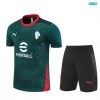 Camiseta futbol AC Milan + Pantalón Corto 2025/26 verde/negro/rojo