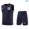 Camiseta futbol Entrenamiento Sin Mangas Inglaterra + Pantalón Corto 2024/25 Azul marino