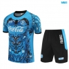Camiseta futbol Napoli + Pantalón Corto 2025/26 Azul claro/negro