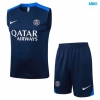 Camiseta futbol Entrenamiento Sin Mangas PSG + Pantalón Corto 2025/26 Azul marino/Azul
