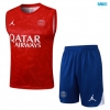 Camiseta futbol Entrenamiento Sin Mangas PSG + Pantalón Corto 2025/26 rojo/Azul