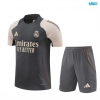 Camiseta futbol Real Madrid + Pantalón Corto 2024/25 gris oscuro
