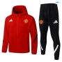 maxikits Chaqueta Chándal fútbol Con Capucha Manchester United 2026/27 Rojo k119