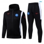maxikits Chaqueta Chándal fútbol Con Capucha PSG Niño 2425 Negro k282