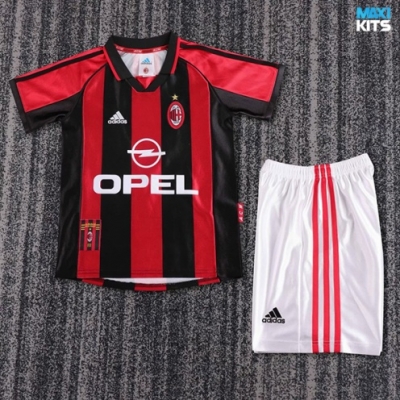 Camiseta futbol Retro AC Milan Niño Primera 1998-99