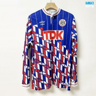 Camiseta futbol Retro Ajax Segunda Manga Larga 1990
