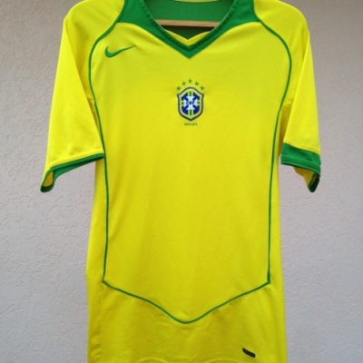 Camiseta futbol Retro Bresil Primera 2004