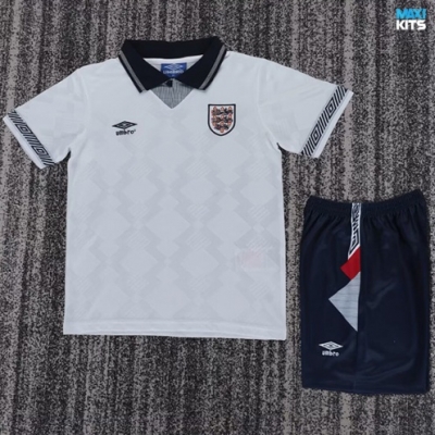 Camiseta futbol Retro Inglaterra Niño Primera 1990