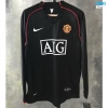 Camiseta futbol Retro Manchester United Tercera Manga Larga 2007-08