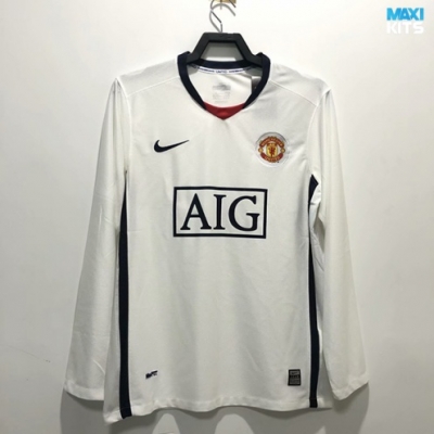 Camiseta futbol Retro Manchester United Segunda Manga Larga 2009