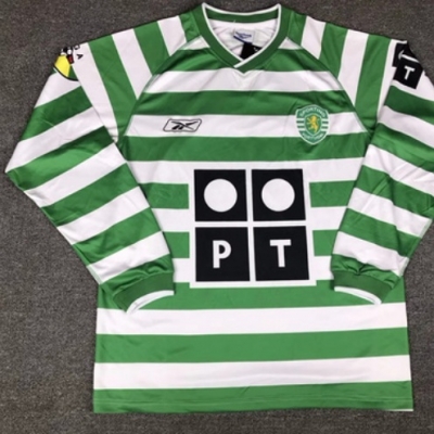 Camiseta futbol Retro Lisbon Primera Manga Larga 2003