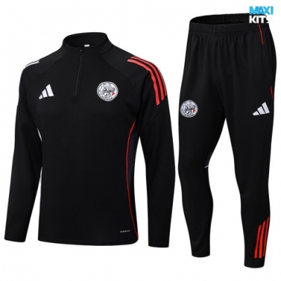 Chandal Ajax 2025/26 negro/rojo/Blanco