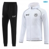 Chaqueta Chandal Con Capucha Nápoles 2024/25 Blanco