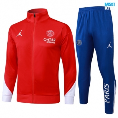 Chaqueta Chandal PSG Niño 2025/26 rojo/Blanco/Azul