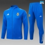Chaqueta Chandal Real Madrid Niño 2025/26 Azul/Blanco