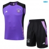 Camiseta futbol Entrenamiento Sin Mangas Alemania + Pantalón Corto 2024/25 Purpura