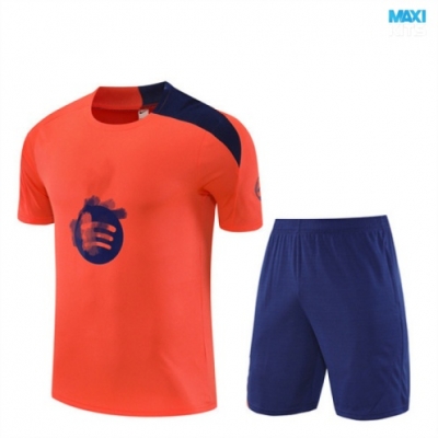 Camiseta futbol Barcelona Niño + Pantalón Corto 2025/26 Naranja/Azul marino