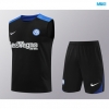 Camiseta futbol Entrenamiento Sin Mangas Inter Milan + Pantalón Corto 2024/25 negro