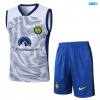 Camiseta futbol Entrenamiento Sin Mangas Inter Milan + Pantalón Corto 2024/25 Blanco
