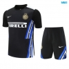 Camiseta futbol Inter Milan + Pantalón Corto 2025/26 negro/Azul/Blanco