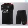 Camiseta futbol Entrenamiento Sin Mangas Paris PSG + Pantalón Corto 2024/25 negro