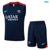Camiseta futbol Entrenamiento Sin Mangas PSG + Pantalón Corto 2025/26 Azul marino/rojo