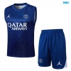Camiseta futbol Entrenamiento Sin Mangas PSG + Pantalón Corto 2025/26 Azul