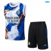 Camiseta futbol Entrenamiento Sin Mangas Real Madrid + Pantalón Corto 2025/26 negro/Azul