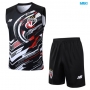 Camiseta futbol Entrenamiento Sin Mangas Sao Paulo + Pantalón Corto 2025/26 negro
