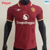 Camiseta futbol Versión Player Manchester United lapel Rojo 2025/26