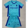 Camiseta futbol Marsella Niño Portero Azul 2025/26