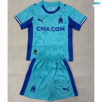 Camiseta futbol Marsella Niño Portero Azul 2025/26