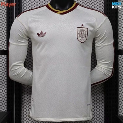 Camiseta de fútbol Versión Player España Segunda Manga Larga 2026/27