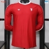 Camiseta de fútbol Versión Player Manchester United Manga Larga Retro Rojo 2026/27