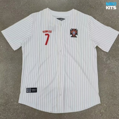 Camiseta futbol Portugal Blanco béisbol 2025/26
