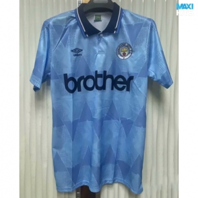 Camiseta futbol Retro Manchester City home 1989-90