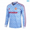 Camiseta futbol Retro Manchester United Segunda Manga Larga 1990-92