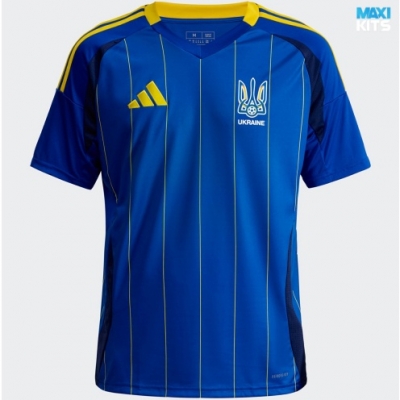 Camiseta futbol Ucrania Segunda Azul 2024/25