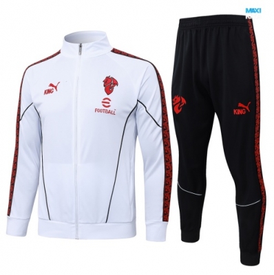 maxikits Chaqueta Chándal fútbol AC Milan 2026/27 Blanco k1