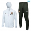 Chaqueta Chandal Con Capucha Barcelona 2024/25 gris claro
