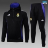 Chaqueta Chandal Con Capucha Real Madrid Niño 2025/26 negro/Blanco/Violeta