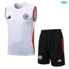 Camiseta futbol Entrenamiento Sin Mangas Ajax + Pantalón Corto 2025/26 Blanco/rojo/negro