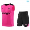 Camiseta futbol Entrenamiento Sin Mangas Chelsea + Pantalón Corto 2024/25 rosa