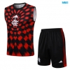 Camiseta futbol Entrenamiento Sin Mangas Flamengo + Pantalón Corto 2025/26 rojo/negro