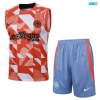 Camiseta futbol Entrenamiento Sin Mangas Inter Milan + Pantalón Corto 2024/25 Naranja