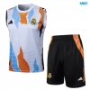 Camiseta futbol Entrenamiento Sin Mangas Real Madrid + Pantalón Corto 2025/26 amarillo/Blanco