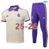 Camiseta futbol Polo Real Madrid 2025/26 albaricoque/Violeta