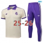 Camiseta futbol Polo Real Madrid 2025/26 albaricoque/Violeta