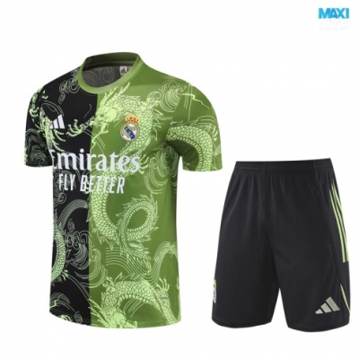 Camiseta futbol Real Madrid Niño + Pantalón Corto 2025/26 negro/verde
