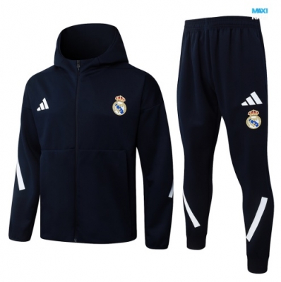 maxikits Chaqueta Chándal fútbol Con Capucha Real Madrid 2026/27 Azul marino k159